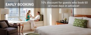 10% discount for guests who book 60 or more days in advance!