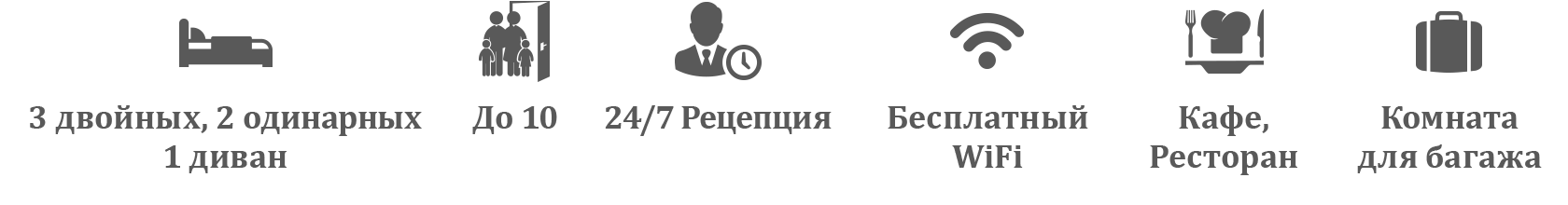 Квартира с 3 спальнями